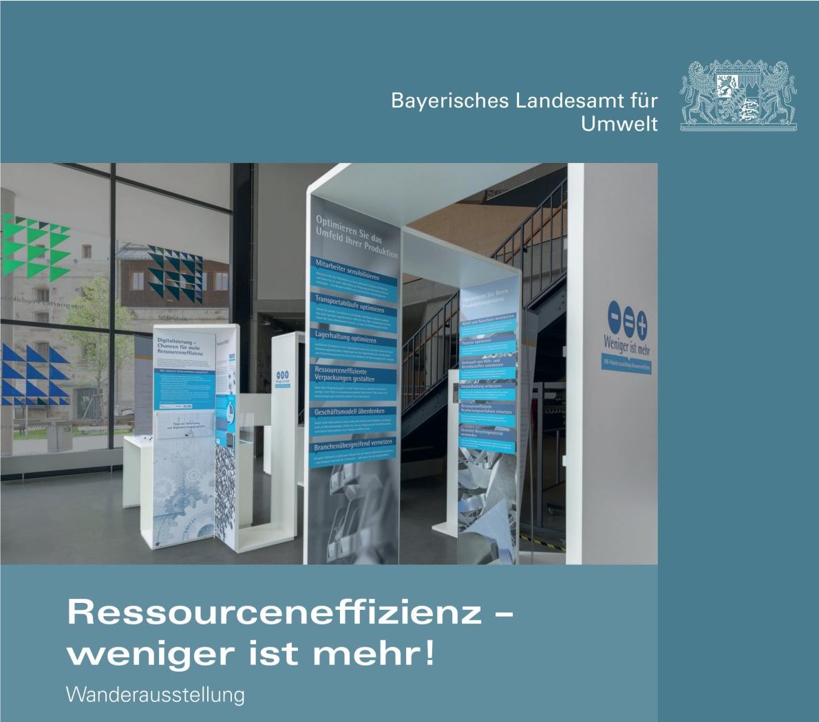 Wanderausstellung "Ressourceneffizienz – weniger ist mehr"